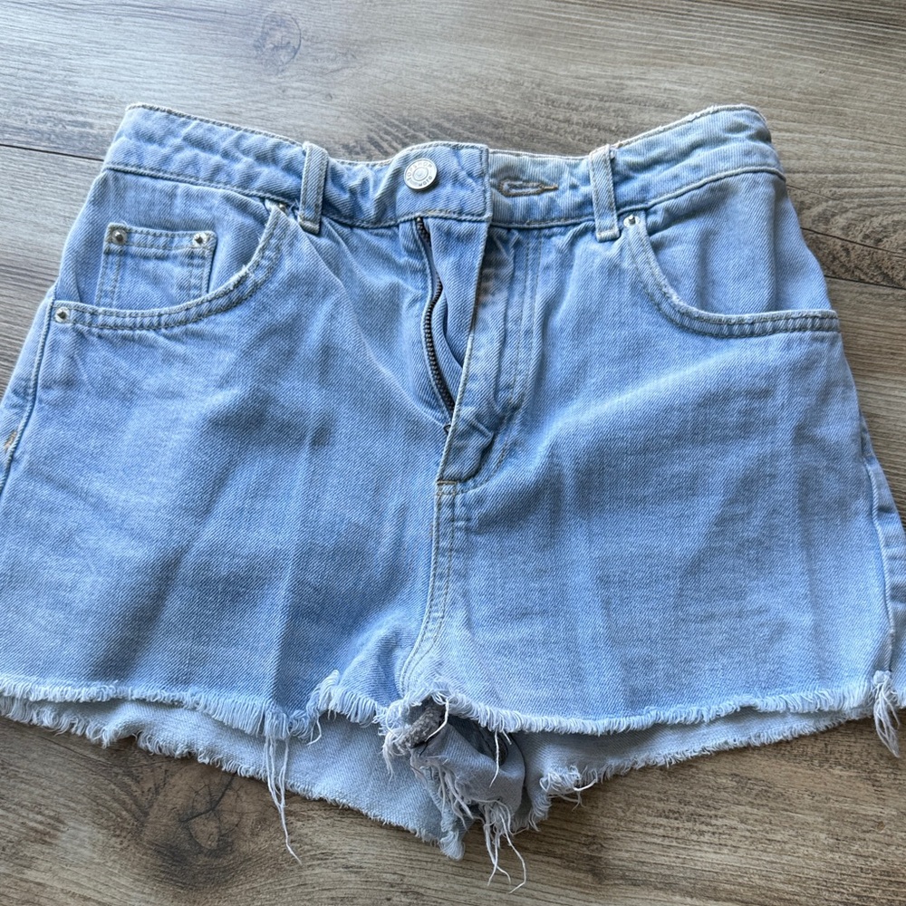Light Blue Denim Women Shorts